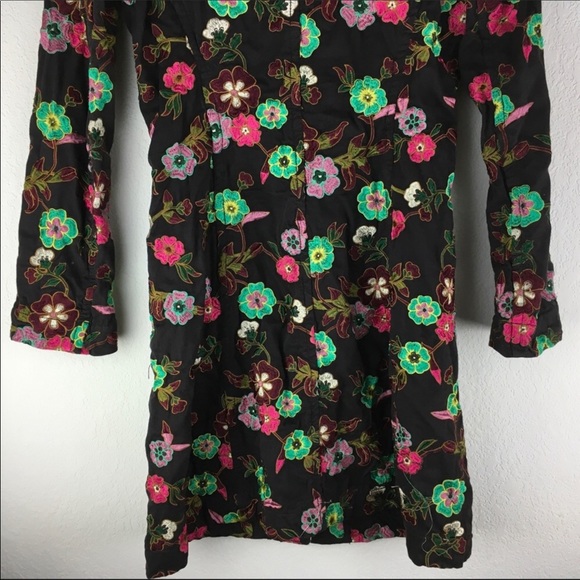 $84 TODAY ONLY! Johnny Was Winter Floral Trench - Picture 8 of 8